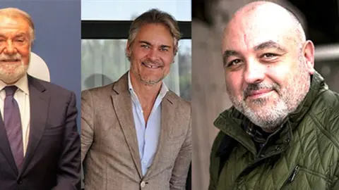 Mayor Oreja, Ulises Bértolo y Luis Alamancos.