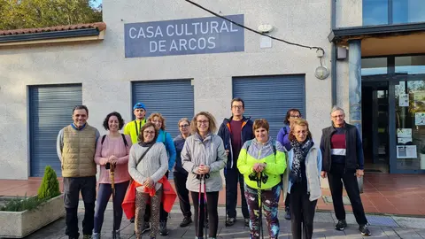 Ruta de marcha nórdica na parroquia de Arcos o pasado mes de novembro.