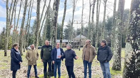 El director xeral de Planificación e Ordenación Forestal, José Luis Chan, visitó hoy este vivero.