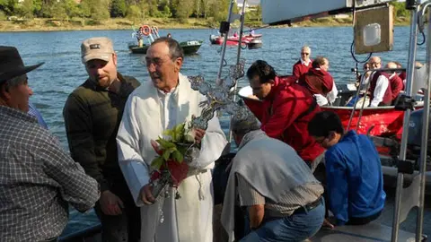 Pepe Ubeira "no lanzo da Cruz".