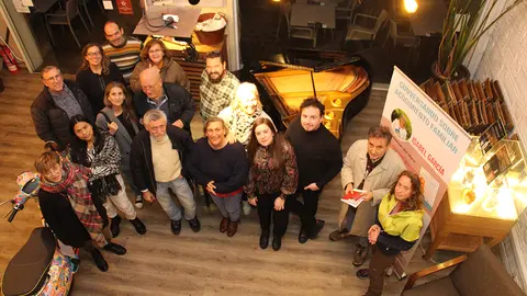 Algunos de los asistentes a la pesentación de El día que me quieras.