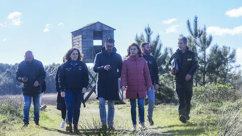La conselleira de Medio Ambiente, Territorio y Vivienda visitó esta mañana a laguna de San Pedro de Muro, en el municipio coruñés de Porto do Son.