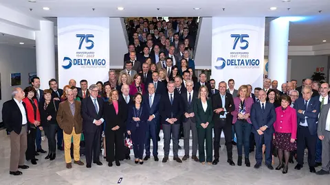 El presidente de la Xunta intervino en los actos de celebración del 75 aniversario del Grupo Delta Vigo.