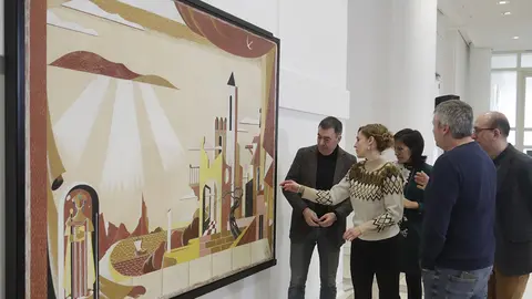 La obra, realizada alrededor del 1957 para ser instalada en un sanatorio de Santiago, fue objeto de un proceso de restauración coordinado por técnicos de la Cidade da Cultura.