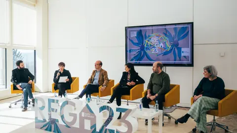 O director xeral de Cultura, Anxo M. Lorenzo, presenta as modalidades do programa, no que destaca a segunda convocatoria das Bolsas REGA de apoio á creación e a apertura das residencias á colaboración internacional e á arte dixital.