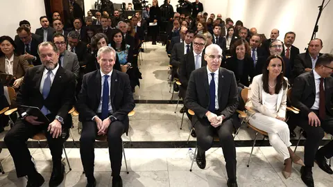 El presidente de la Xunta presentó en Madrid la sociedad público-privada Impulsa Galicia.