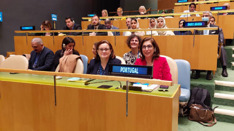 Ministra Adjunta e dos Assuntos Parlamentares, Ana Catarina Mendes, na 67ª sessão da Comissão das Nações Unidas sobre o Estatuto da Mulher (CSW67), Nova Iorque.