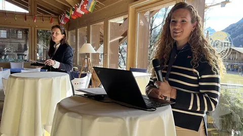 Exposición de la directora general del Monte Real Club de Yates, Tatiana Arias.