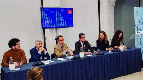 Ministro da Cultura, Pedro Adão e Silva, na apresentação do projeto «Fertile Futures», Porto.