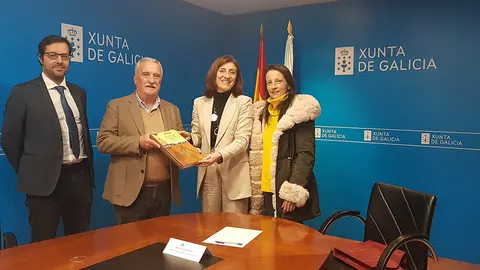 La conselleira de Medio Ambiente, Territorio e Vivenda se reunió con representantes de la directiva del Consello Galego de Arquitectura Técnica.