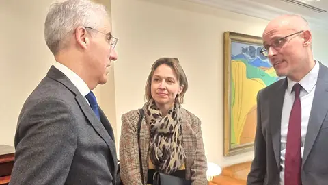 O vicepresidente primeiro e conselleiro de Economía, Industria e Innovación, Francisco Conde, reuniuse esta semana co embaixador de Dinamarca en España, Michael Braad.