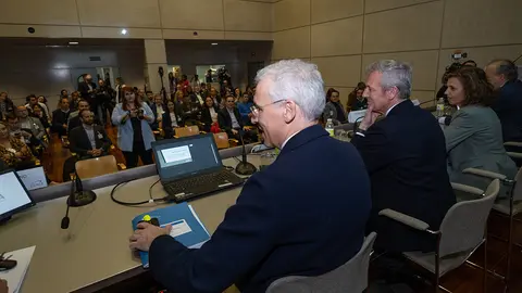 El presidente de la Xunta participó en la clausura de la asamblea del Clúster de Empresas de Automoción de Galicia (Ceaga).