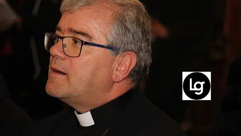 José Cordeiro, durante el pregón, en la Concatedral de Vigo.