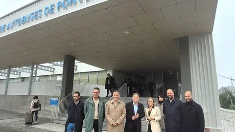 a conselleira de Infraestruturas e Mobilidade supervisó el final de la remodelación de la estación de autobuses y de su conexión con la terminal de ferrocarril, para facilitar un intercambio ágil y seguro entre el tren y el autobús.