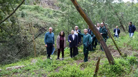 A directora xeral de Patrimonio Natural visitou a contorna na que se vai actuar.