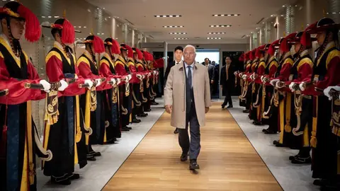 Primeiro-Ministro António Costa à chegada a Seul, Coreia do Sul.