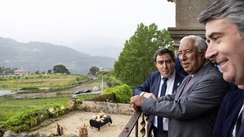 Primeiro-Ministro acompanhado pelo Ministro da Administração Interna e pelo Presidente da Câmara Municipal de Baião, na inauguração do o Mosteiro de Ancede - Centro Cultural de Baião.
