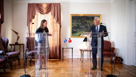 Primeiro-Ministro António Costa com a Primeira-Ministra da Islândia, Katrin Jakobsdottir, Reiquivique.