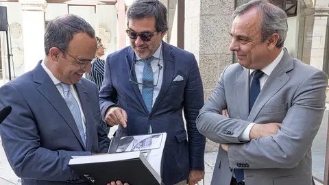 Ministro da Cultura, Pedro Adão Silva, na apresentação da reprogramação do PRR, Évora.