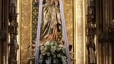 Imagen que se venera en la parroquia-Santuario de María Auxiliadora.