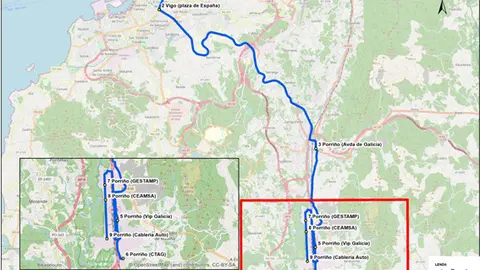 O servizo inclúe 4 expedicións de ida e 4 de volta, cun itinerario que conta con 6 paradas de nova creación.