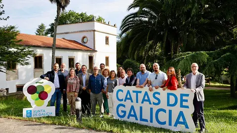 El director de la Axencia Galega da Calidade Alimentaria estuvo esta mañana en el inicio de estas catas, que se celebran en el Pazo de Quián.