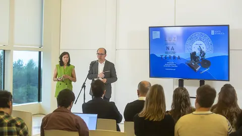 El director xeral de Cultura, Anxo M. Lorenzo, y directora-gerente de la Cidade da Cultura, Ana Isabel Vázquez, explican las iniciativas previstas para los próximos meses.