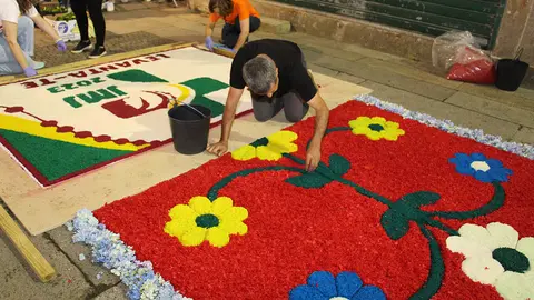 Alfombra de la rúa do Souto, en Ponte de Lima.