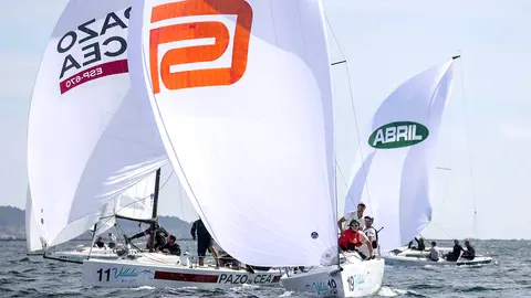 Nuevo campeón de España, el Hang Ten Car Solutions Int, Pazo de Cea y Abril Verde. MARÍA MUÍÑA.