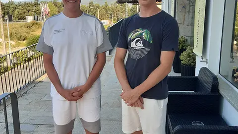 Jovens estudantes franceses em Ponte de Lima.