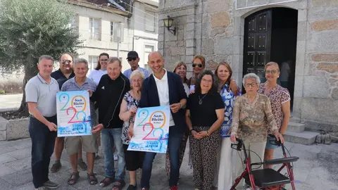 El alcalde, Alejandro Lorenzo, y los organizadores.