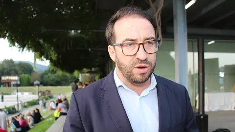 Paulo Barreiro de Sousa, primer teniente de alcalde y concejal de Turismo, en ExpoLima el jueves tras la presentación da Feira do Cavalo.