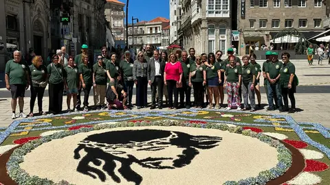 La alfombra  era de nueve metros de diámetro y unos 70 metros cuadrados.
