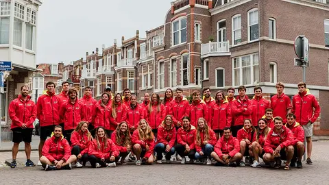 El equipo español en La Haya. Foto: Carlos Rodríguez l RFEV.