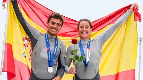 Jordi Xammar y Nora Brugman, subcampeones del mundo en 470 Mixto. SAILING ENERGY.