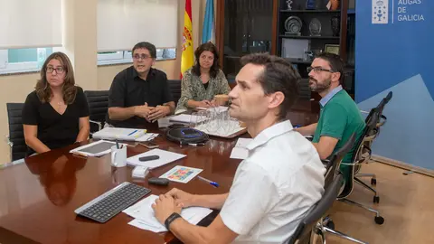 El gerente de Augas de Galicia, Gonzalo Mosqueira, presidió una nueva reunión de la Oficina Técnica de la Sequía, en la que participan Protección Civil, Meteogalicia, la Consellería de Medio Rural y la Consellería de Sanidad.
