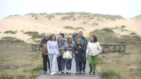 La vicepresidenta segunda y conselleira de Medio Ambiente, Territorio e Vivenda visitó hoy una de las zonas del parque natural en las que se centró la intervención.