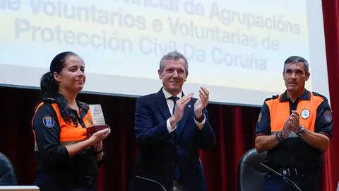 El presidente participa en el V Encuentro de Agrupaciones de Voluntarios de Protección Civil de la provincia de A Coruña.