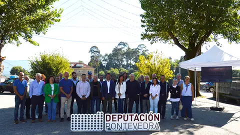 Esta nova senda peonil en Mos é a primeira obra que inaugura Luis López como presidente da Deputación.