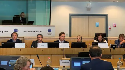 El director xeral de Relacións Exteriores e coa UE, Jesús Gamallo, participó en la última reunión de la comisión NAT del Comité Europeo de las Regiones, en la que se aprobó el dictamen de pesca liderado por Galicia.
