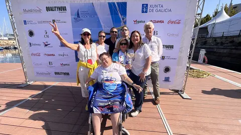 Ana Ortiz destaca la labor social de la II Regata inclusiva Vigo a vela.