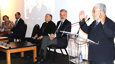 Jorge Martínez Cava, esta mañana en la inauguración del II Encuentro Mundial de Asociaciones de Amigos del Camino de Santiago (2EM).