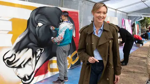 A conselleira de Política Social e Xuventude asistiu hoxe á fase final da especialidade de Arte Urbana, que contou entre o xurado coa referente internacional no graffiti Lady Pink.