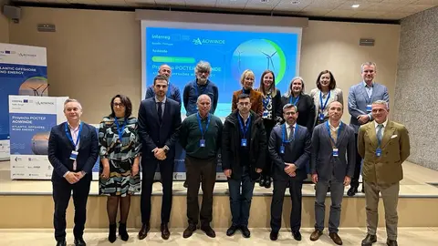El director general de Planificación Energética y Recursos Naturales, Pablo Fernández Vila, clausuró esta mañana en Vigo el acto de presentación del proyecto Poctep Atlantic Offshore Wind Energy (Aowinde)