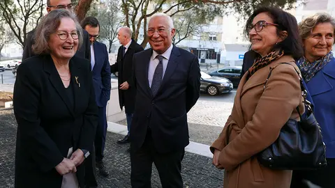 Na imagem, o Primeiro-Ministro, António Costa, as ministras da Ciência, Tecnologia e do Ensino Superior, Elvira Fortunato, e da Coesão Territorial, Ana Abrunhosa, e Maria de Lurdes Rodrigues.
