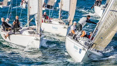 Baiona será escenario de la tercera y penúltima jornada de la Liga de Otoño Gestilar J80. ROSANA CALVO.