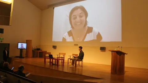 Idoia Salazar fíxose presente a través de video-conferencia.