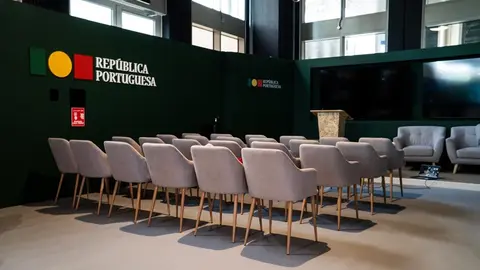 O pavilhão de Portugal na Cimeira do Clima das Nações Unidas, fica na Blue Zone da Expo City, no Dubai.