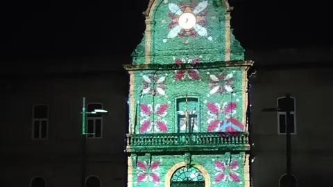 O video mapping do nadal foi un éxito de asistencia.