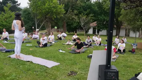 Sesiones de yoga en Ponte de Lima. ARCHIVO.